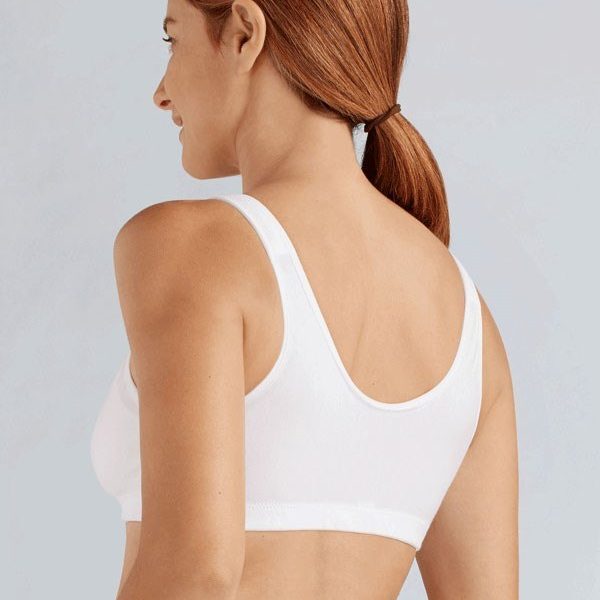 Ester Front Opening wirefree Bra (White) – Not Just Bras
